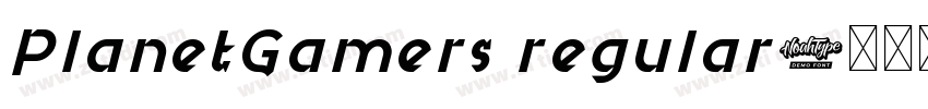 PlanetGamers regular字体转换
